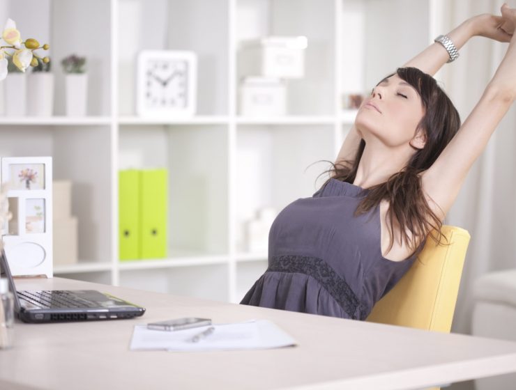 ejercicio en la oficina