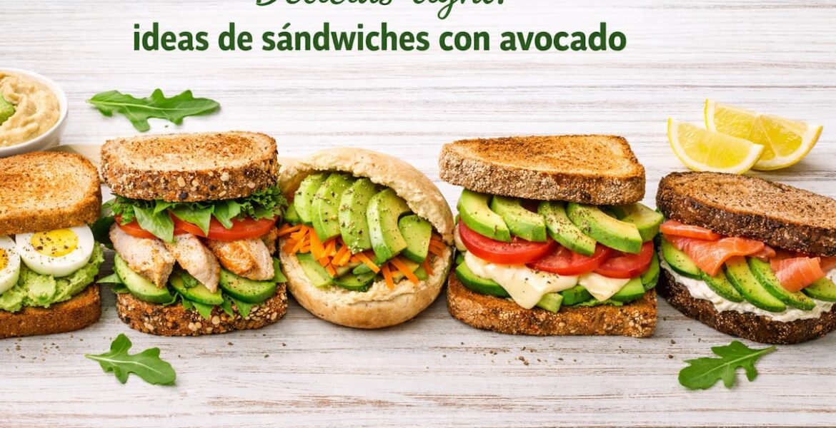 Sándwiches light con avocado: ideas saludables con pan integral, huevo, pollo, hummus y salmón