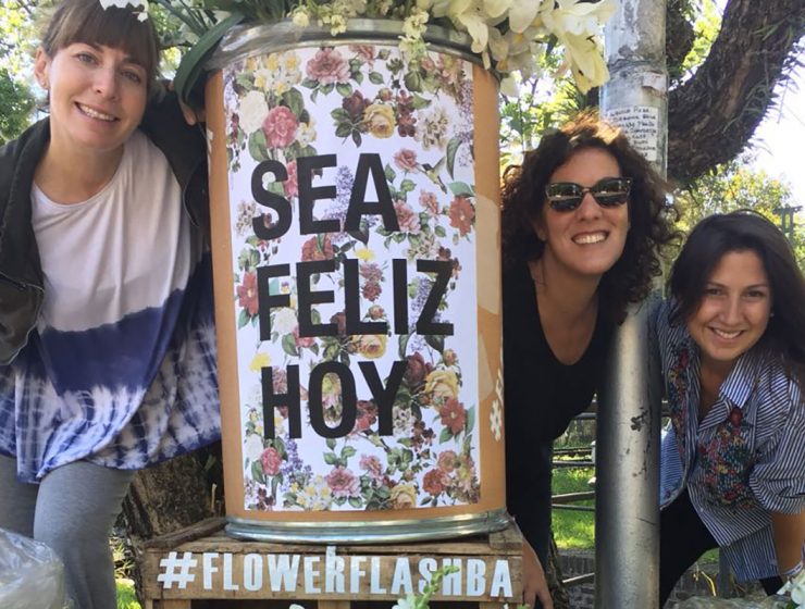 Organizadoras del flowerflash en buenos aires