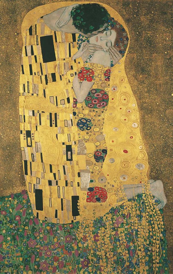 El beso, de Klimt