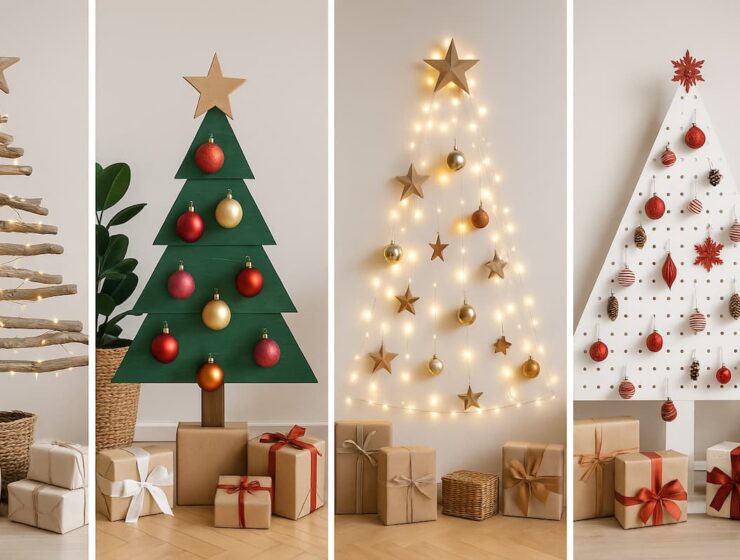 Árboles de Navidad originales y creativos para decorar el hogar en 2025.