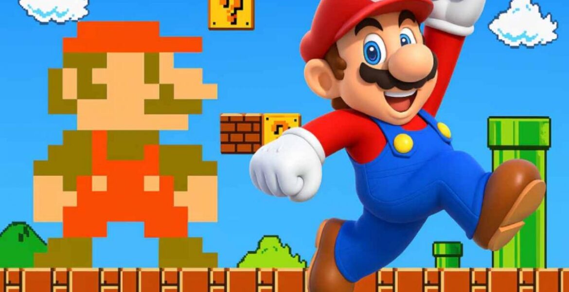 Imagen de Super Mario Bross en su celebración de 40 años