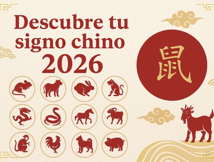 Horóscopo chino 2026 con los doce animales del zodiaco: símbolos y energía del Año del Caballo de Fuego.
