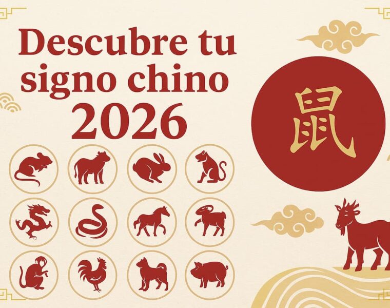 Horóscopo chino 2026 con los doce animales del zodiaco: símbolos y energía del Año del Caballo de Fuego.