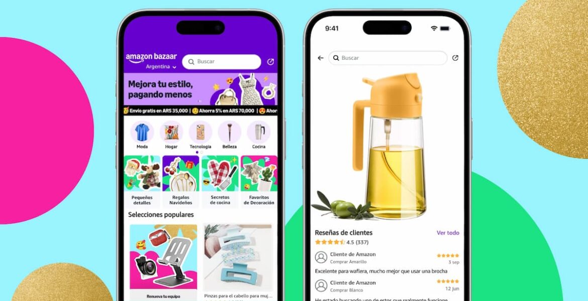 Captura de la app Amazon Bazaar