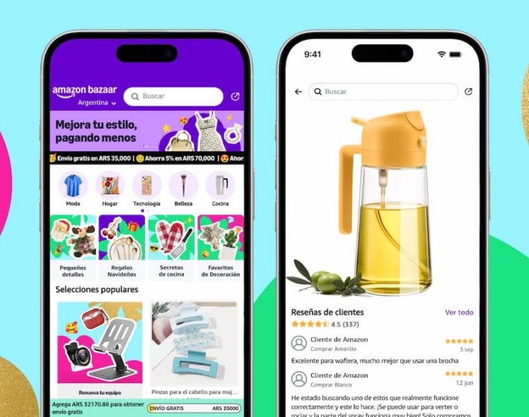 Captura de la app Amazon Bazaar
