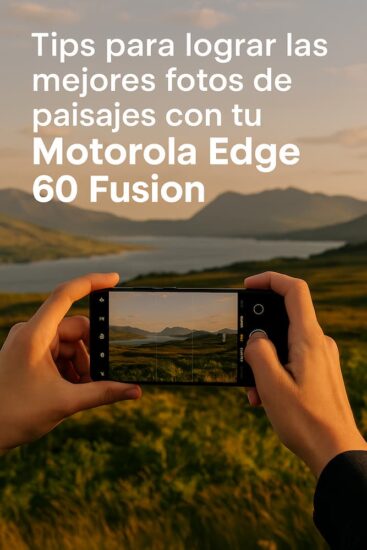 Cómo lograr mejores fotos de paisajes con tu Motorola Edge 60 Fusion 3 Cómo sacar buenas fotos con el movil