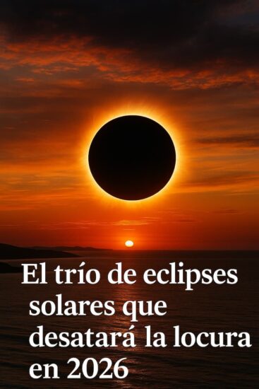El trío de eclipses solares que desatará la locura en 2026 El trío de eclipses solares que marcará el 2026