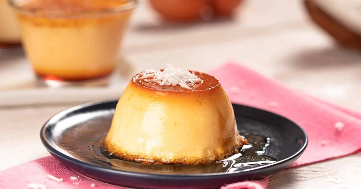 como hacer flan de coco