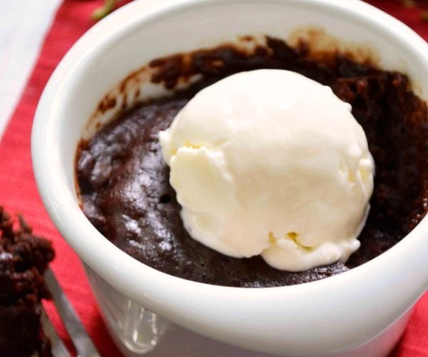 cómo hacer brownie en taza