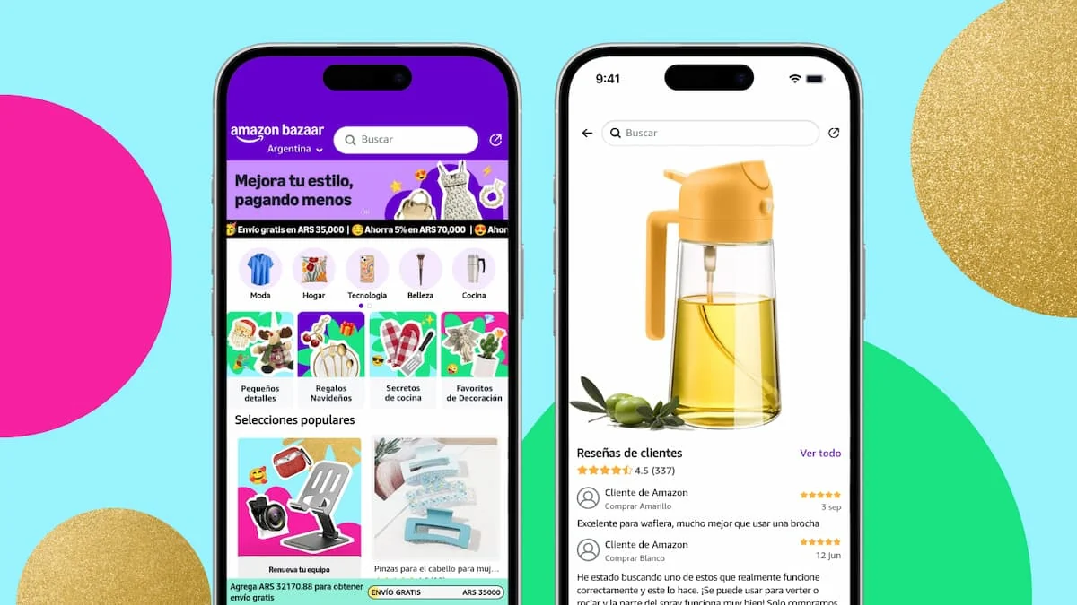 Captura de la app Amazon Bazaar