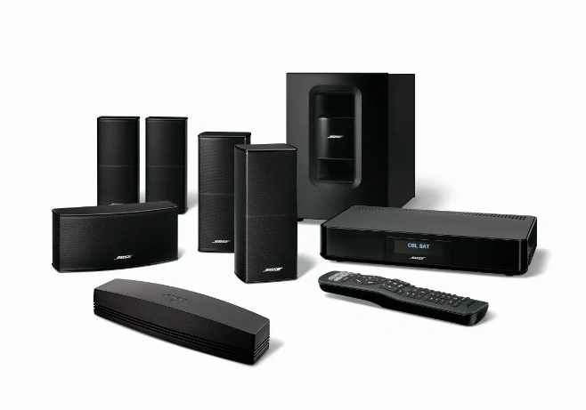 Home Theater inalámbrico con altavoces surround y subwoofer