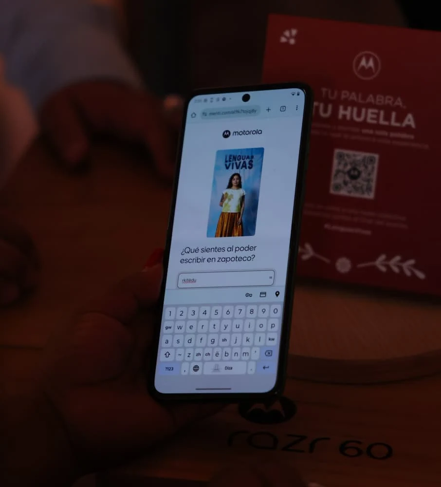 El teclado zapoteco de Motorola permite escribir en cinco variantes del idioma indígena