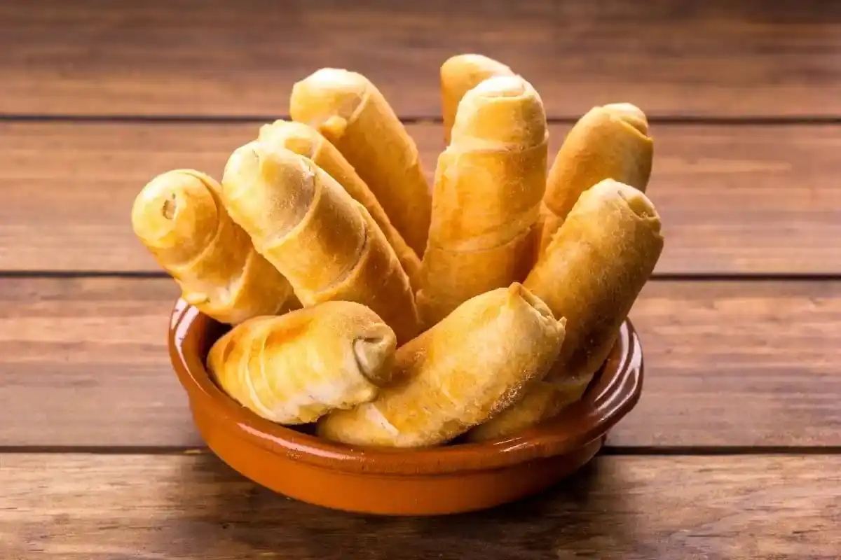 Tequeños de queso hechos en freidora de aire