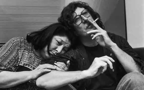 Charly García junto a Mercedes Sosa