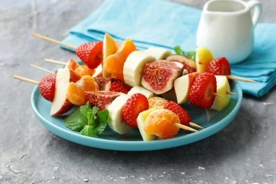 snack con frutas