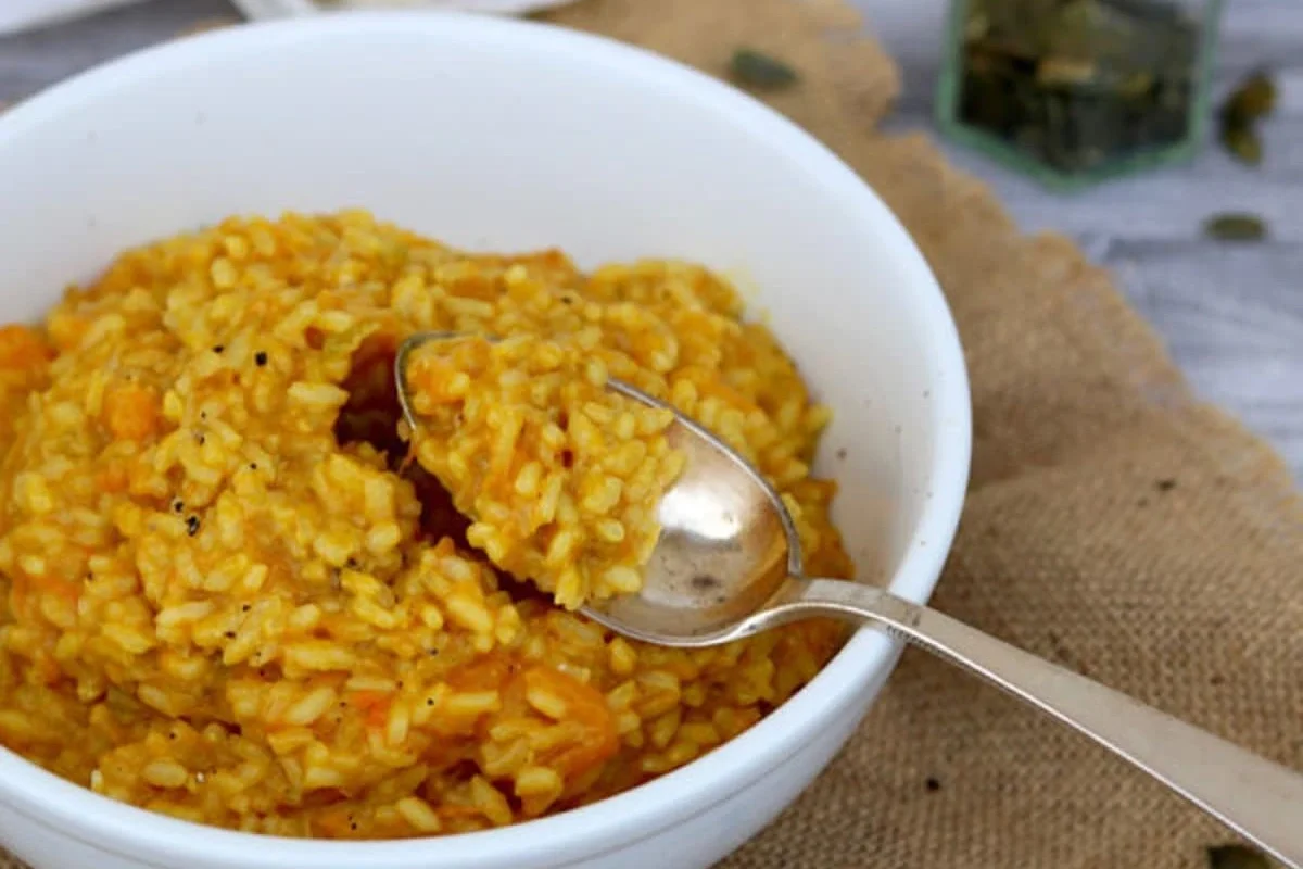 cómo hacer risotto quinoa con calabaza
