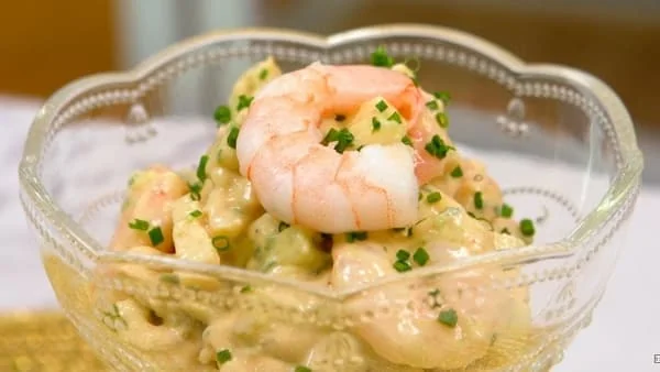 Copa de camarones, una receta fácil de comida frías para Navidad
