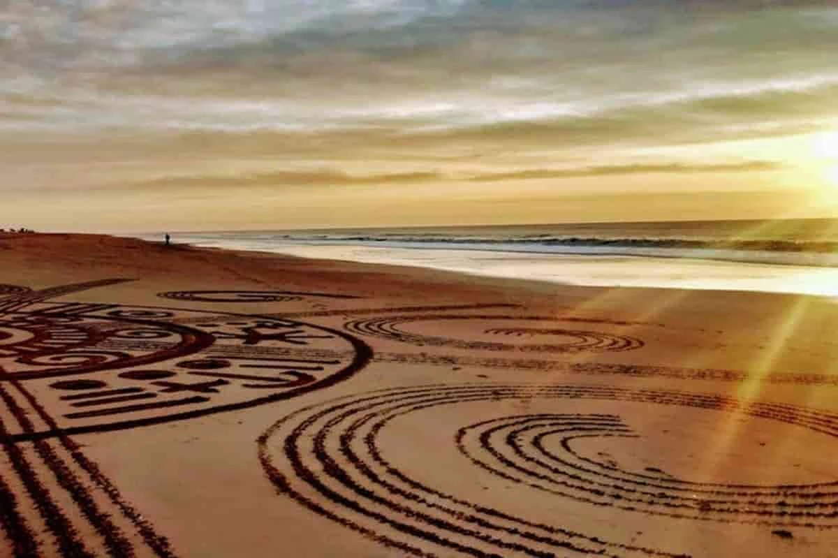 mandalas en la playa