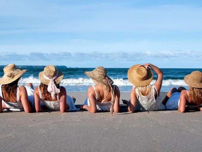 amigas playa
