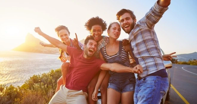 viajar con amigos