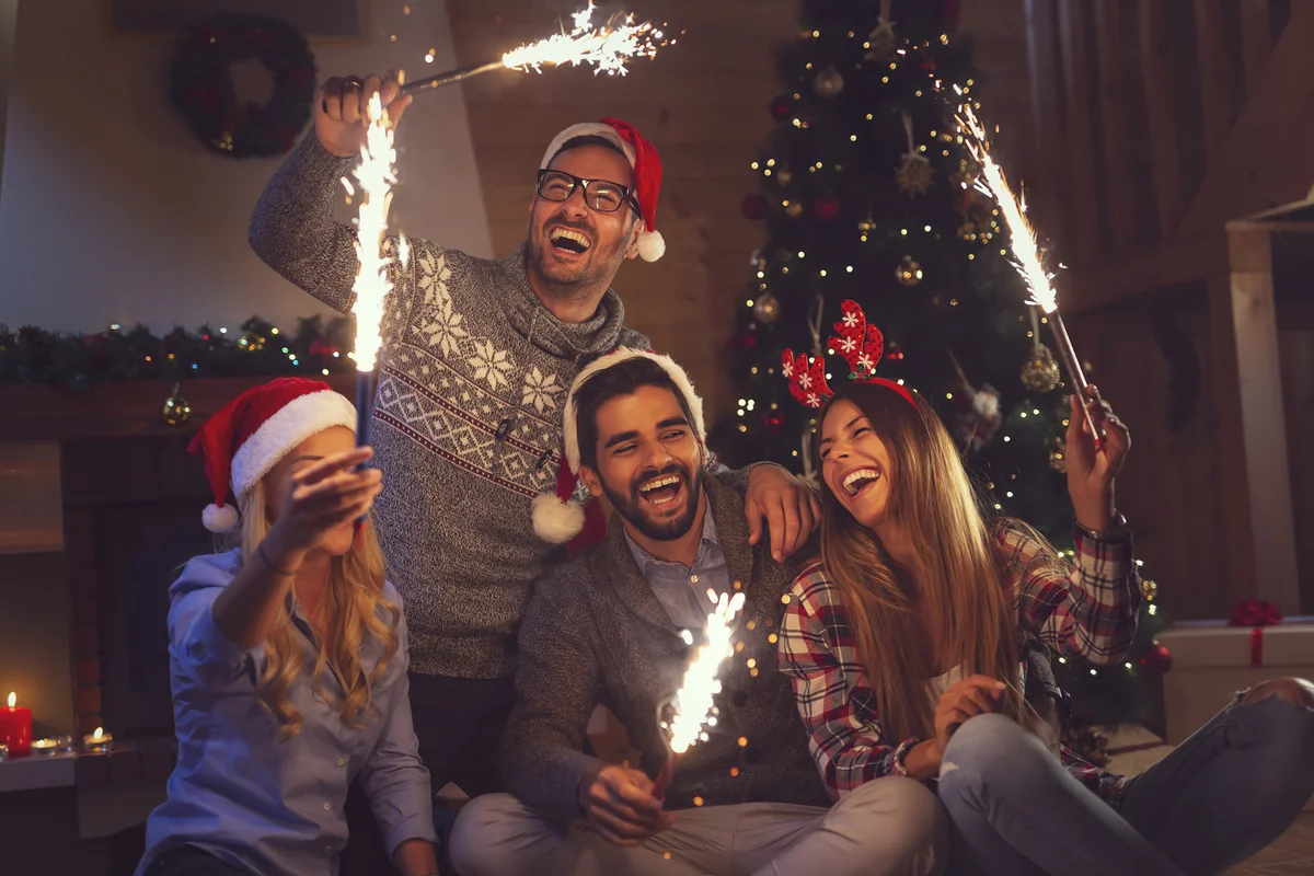 navidad con amigos