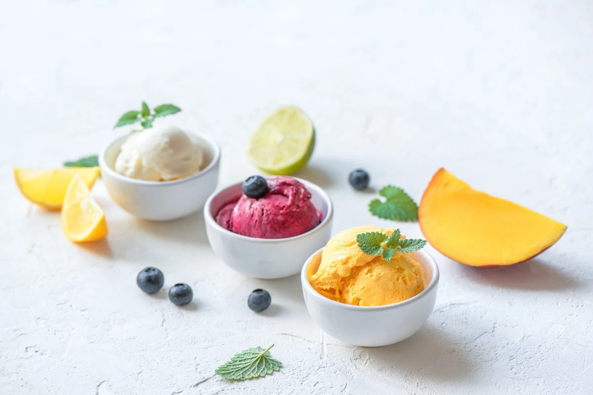 helado de banana casero con dulce de leche