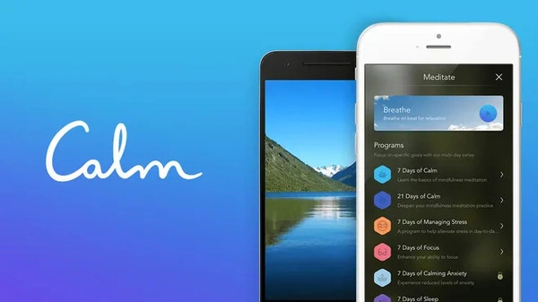 Calm es una muy buen app para dormir mejor ayudan también a reducir el estrés apps más recomendadas por terapeutas para dormir mejor