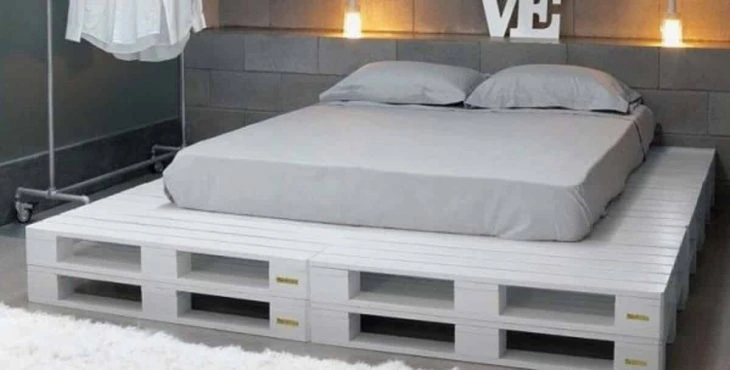 cama con palets