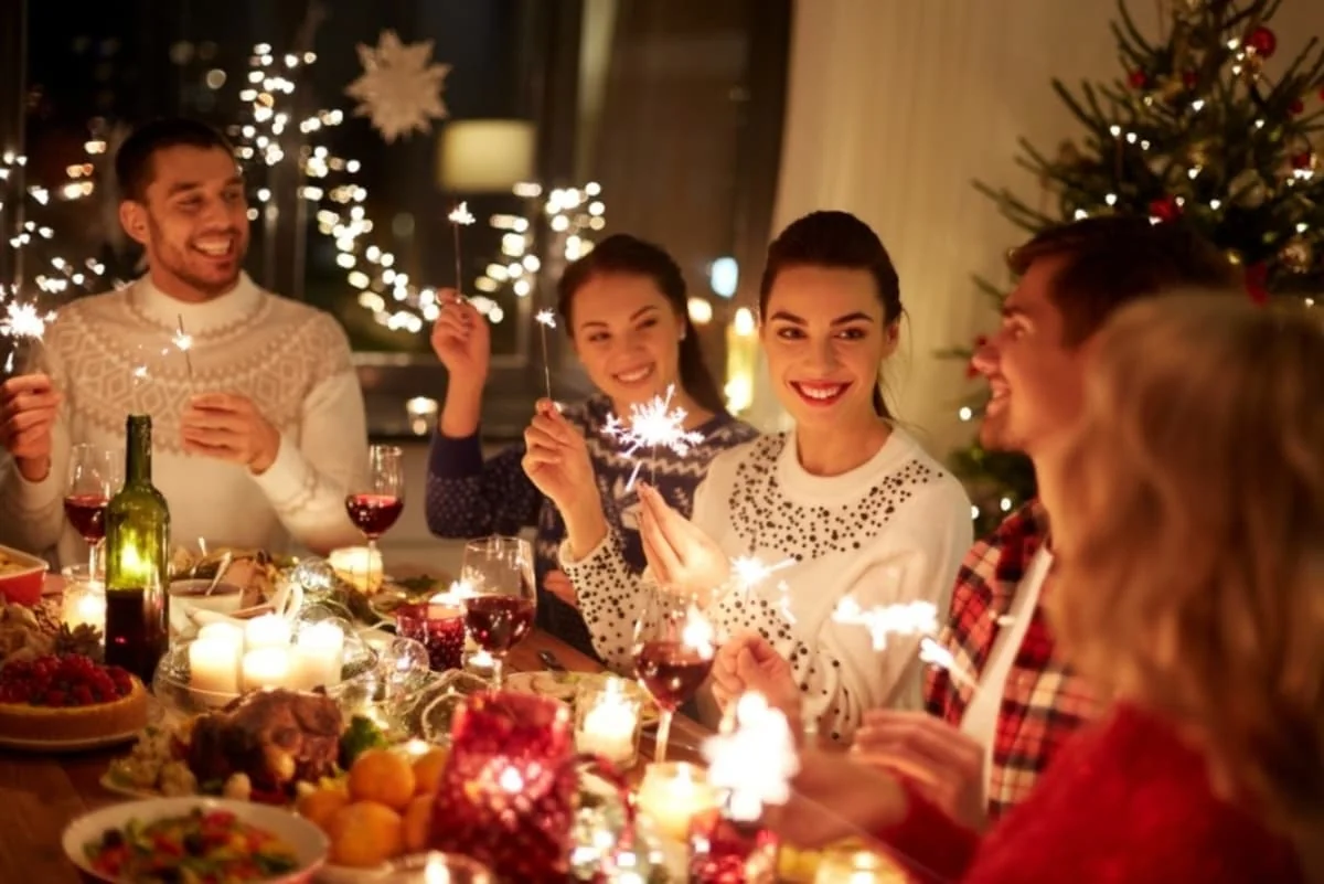 navidad con amigos