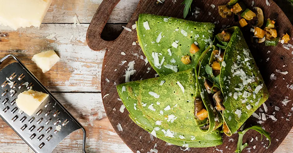 crepes vegetarianos