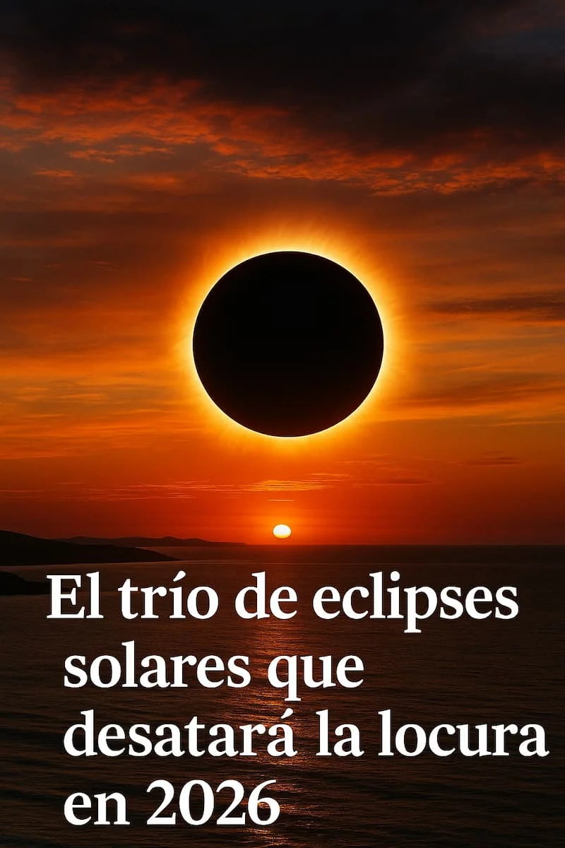 El trío de eclipses solares que marcará el 2026