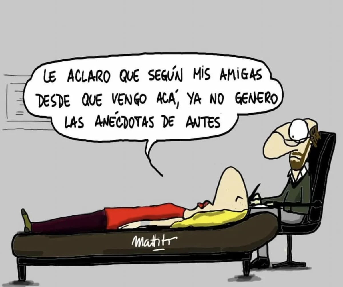 Chiste de psicólogo: paciente prefiere contar a amigas para evitar crítica