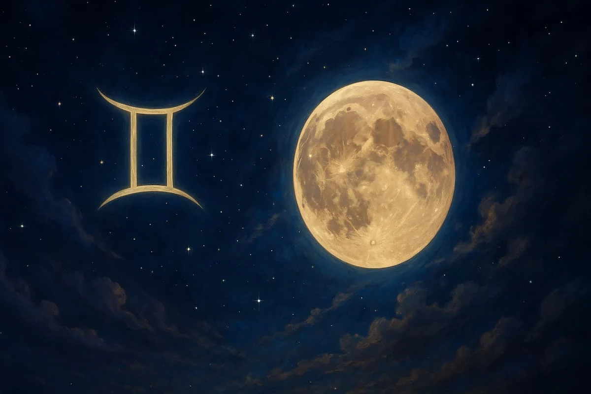 Imagen de Luna Llena en Geminis 2025
