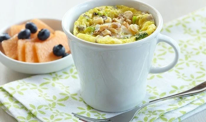 huevos en el microondas