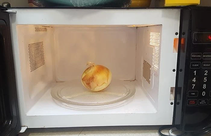 cebolla en el microondas