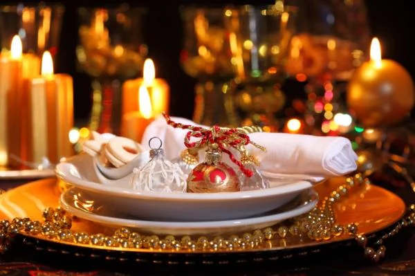 decoracion de mesa navideña