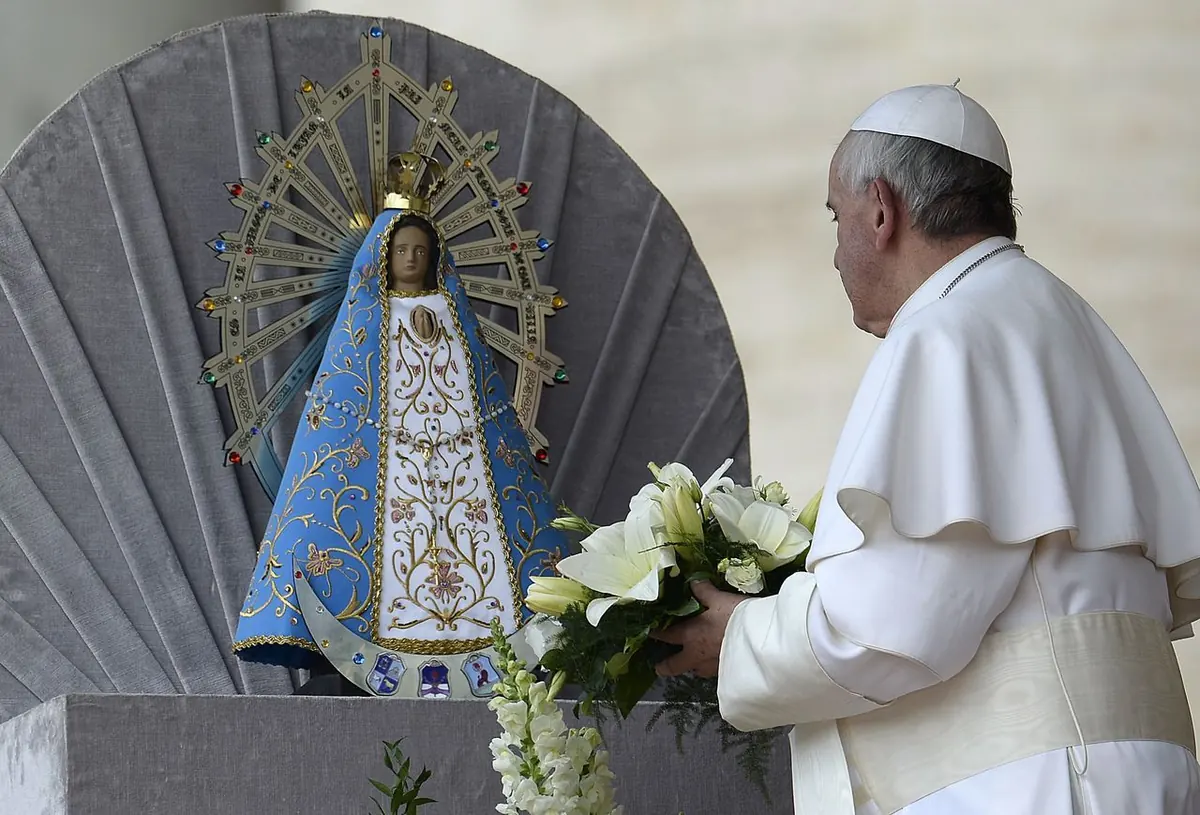 el papa francisco y la virgen de lujan