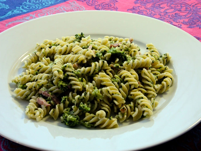 fideos con brocoli