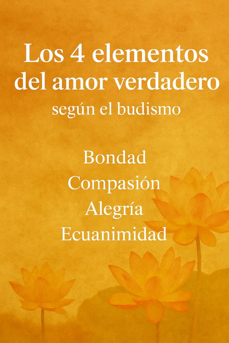 El amor verdadero, según el budismo, se construye desde la comprensión y la libertad.
