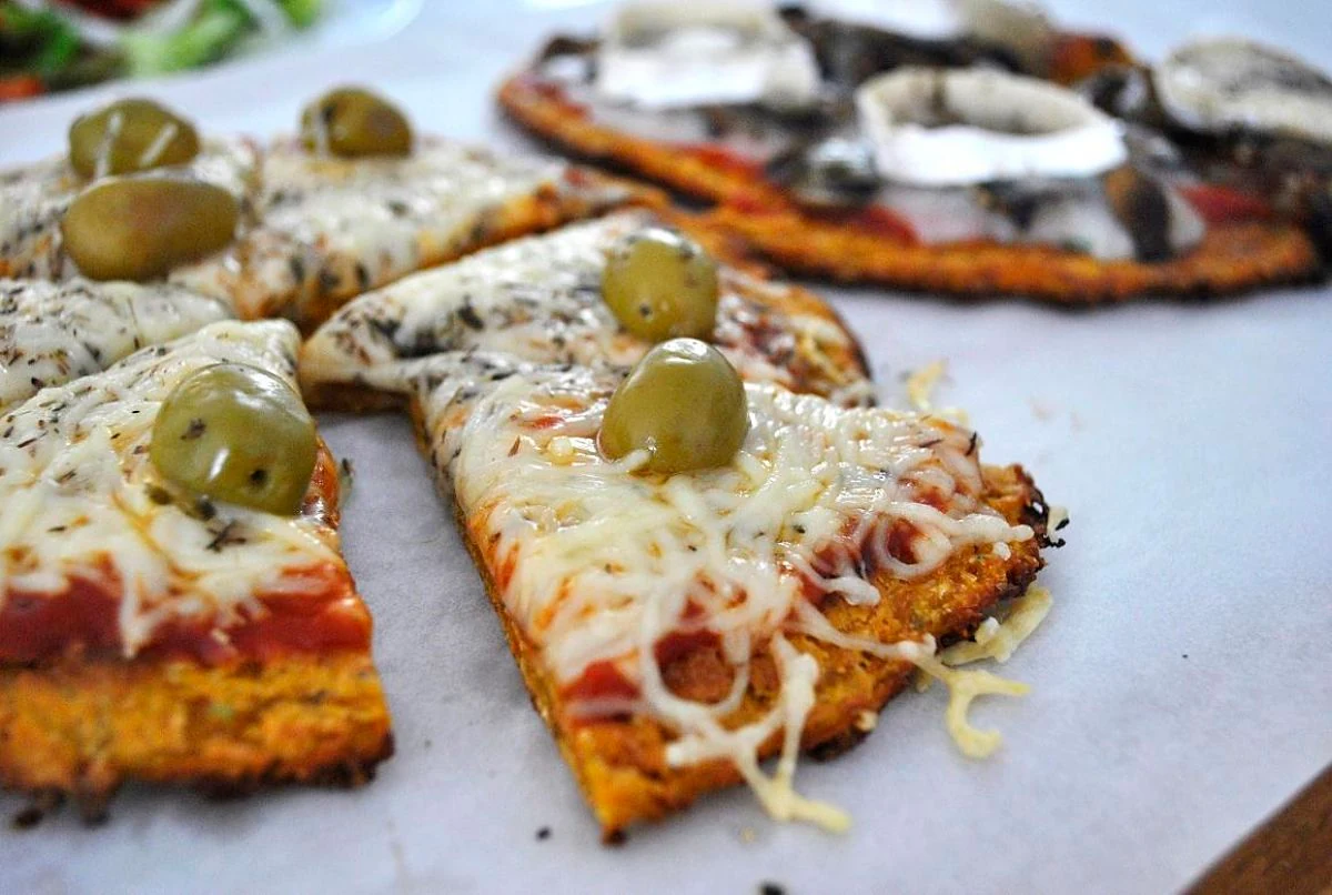 pizza de zanahoria