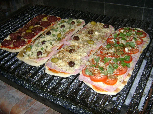 pizza a la parrilla