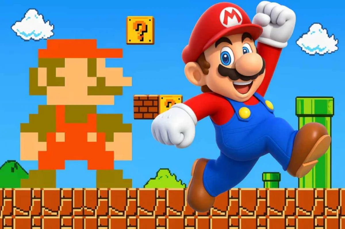Imagen de Super Mario Bross en su celebración de 40 años