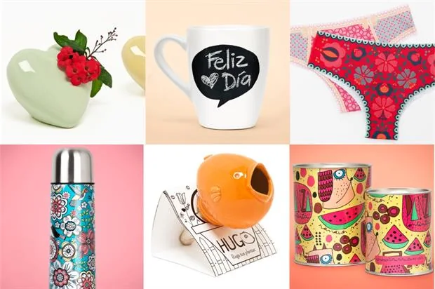 collage de seis ideas de regalos originales para amigos