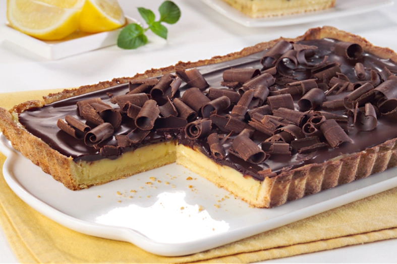 torta de limon con chocolate