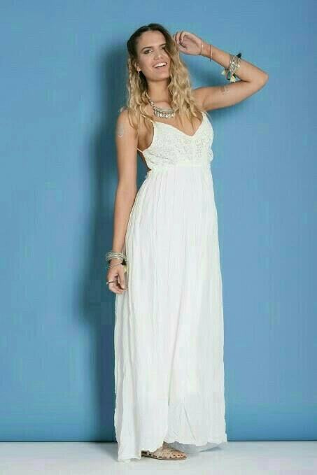 Vestido blanco para embarazada