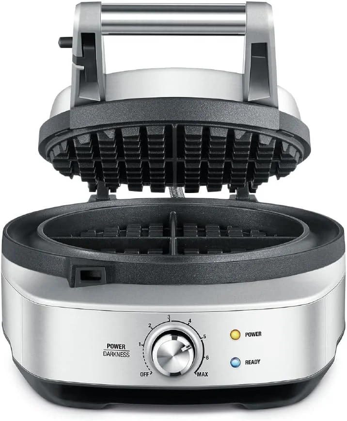 Waflera Breville No-Mess Waflera clásica Breville No-Mess BWM520XL, acero inoxidable cepillado